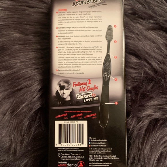 Justin Bieber Singing Toothbrush new/unused - Picture 4 of 4